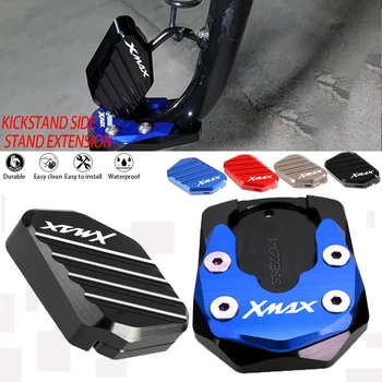 Kickstand Yan Standı Uzatma Büyütücü Pad yardımcı Braketi X-max YAMAHA XMAX 300 125 250 400 Xmax300 XMAX400 2017-2023