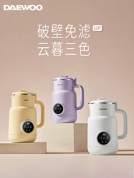 Daewoo Soya Sütü Makinesi Ev Küçük Mini Yeni 1-2 Kişi Ücretsiz Pişirme Tam Otomatik Filtresiz pirinç ezmesi Makinesi Duvar Kesici