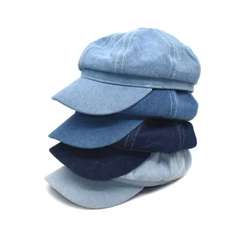 Yeni erkek Rahat Newsboy Şapka İlkbahar ve Sonbahar İnce Retro Sekizgen Şapka Moda Vahşi Rahat Şapka Unisex Vahşi Sekizgen Şapka
