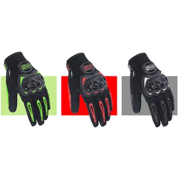 Siyah Kırmızı Yeşil motosiklet eldivenleri kaymaz koruyucu eldivenler Açık Spor Sürme Motocross Luvas Dokunmatik Ekran Guante Moto