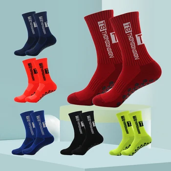 20 pairs THOMSONSİGN Yeni futbol çorapları kaymaz Plantar kauçuk blok Erkekler Açık spor futbolcu çorapları
