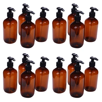 Sıcak!-16 Adet Yeni 500Ml pompa şişesi Makyaj Banyo Sıvı şampuan şişesi Seyahat Dağıtıcı Şişe Konteyner Sabun Duş Jeli