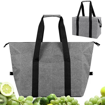 Taşınabilir Katlanabilir 20 L Büyük alışveriş çantası Yalıtımlı Piknik Kamp Alışveriş Gıda Taşıma Termal soğutucu çanta Çanta