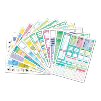 Essentials Planlayıcısı Çıkartmalar Set Haftalık Aylık Planlayıcısı Dekoratif Sticker Scrapbooking Günlüğü Dıy Aksesuarları Kırtasiye
