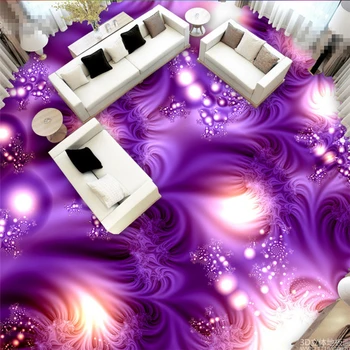 Beibehang Ev Dekorasyon 3d duvar kağıdı pvc Soyut moda mor 3D yer karoları dekorasyon su geçirmez banyo için duvar kağıdı