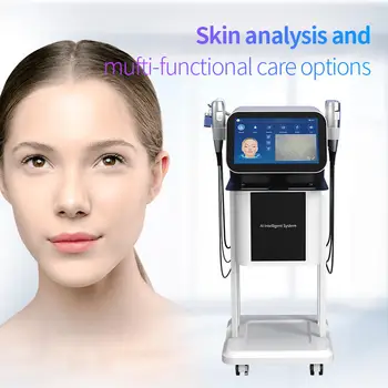 Çok fonksiyonlu Yüz Bakımı Güzellik Makinesi Oksijen Yüz Ekipmanları El Cilt Analizörü Aqua Soyma Makinesi