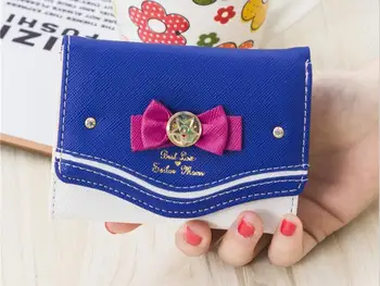 1 adet Cüzdan Kadın Bayan Kısa Cüzdan Kadın Şeker Renk Yay PU Deri Kart Çanta el çantası Yeni