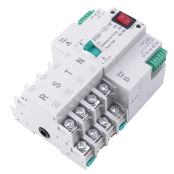 MCB Tipi Çift Güç Otomatik Transfer Anahtarı 4P 100A ATS devre kesici Elektrik Anahtarı