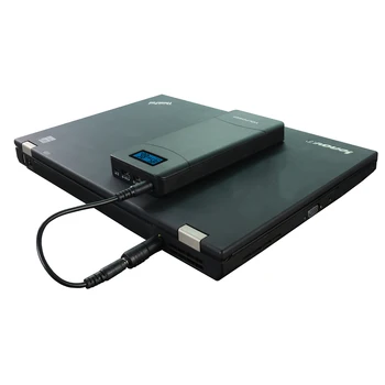 kutusu powerbank 15600 mah siyah renk QC3.0 hızlı şarj 9 V 12 V 20 V dc güç bankalar için dizüstü dizüstü bilgisayar pc