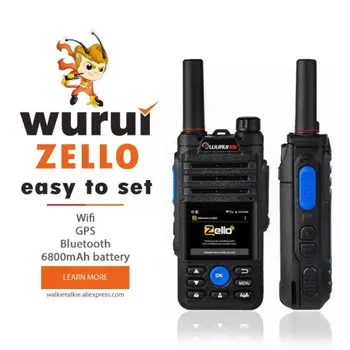 Wuruı B5 Zello 4G walkie talkie poc radyolar İki yönlü telsiz jambon Basma düğmesi telefon iletişim profesyonel uzun menzilli telefon