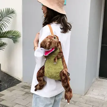 Çantası Erkek Kız Bebek pelüş çanta Hayvan Çocuk Sırt Çantası Sevimli Küçük Çanta Kore Tarzı Çanta Dianosaur Sırt Çantaları