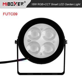 Miboxer RGBCCT 18W LED bahçe lambası FUTC09 Akıllı Su Geçirmez IP66 çim ışığı AC 110V 220V dış ışık 2.4 G Uzaktan / Ses kontrolü