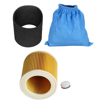 Tekstil filtre torbaları Islak Ve Kuru filtre süngeri HEPA Filtre Karcher MV1 WD1 WD2 WD3 Elektrikli Süpürge Elektrikli Süpürge Parçaları