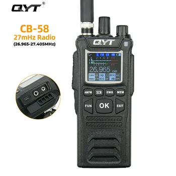 QYT CB-58 Walkie Talkie 27 MHz AM / FM CB Radyo Taşınabilir Telsiz El 4 W 4100 mAh 40 Kanal AM / FM Vatandaş Bant Radyo