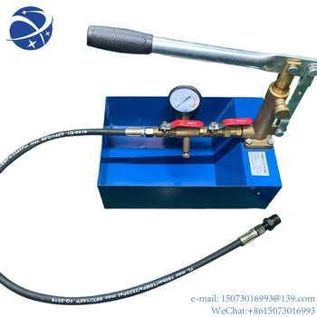* YunYı Sıcak Satış Sıhhi Tesisat Aracı El Hidrolik Basınç test Cihazları Taşınabilir Çelik Su Deposu Manuel Pompa Testi