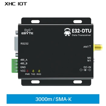 SX1278 LoRa 433 MHz RS232 RS485 Kablosuz Alıcı Rf Modülü SMA-K 100 mw XHCIOT E32-DTU(433L20) - V8 20dBm 3 km Uzun Menzilli