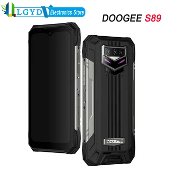 DOOGEE S89 Küresel Sürüm Sağlam Telefon Gece Görüş Kamera 8GB + 128GB ROM Android 12 MTK Helio P90 Octa Çekirdek 2.1 GHz 4G LTE NFC