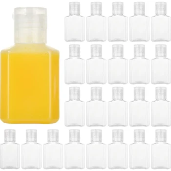 100 ADET Seyahat kapaklı şişeler Mini Küçük Plastik Seyahat şampuan şişeleri Boş Şişeler Sıvı Losyonlar Toner Vücut Sabunu