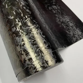 1.52 * 18 m / Rulo Mat Siyah Altın 3D dövme Karbon Fiber Sarma Vinil Filmi Motosiklet Etiketler Çıkartmaları Oto Aksesuarları Araba Styling