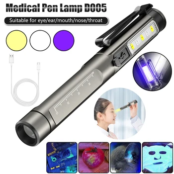 E2 acil tıbbi kalem ışık edc ılk yardım ış muayene el feneri Profesyonel doktor hemşire Teşhis kalem klip Torch lambası