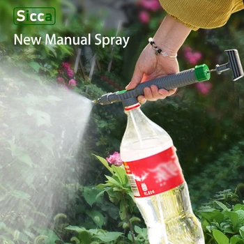Çevre Dostu Hava Nemlendirici Manuel Püskürtücü Bahçe Sulama içecek şişesi Can Yüksek Basınç Ayarlanabilir Sis sprey başlığı