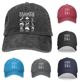 Çiftçi-Mekanik, Meteorolog, Bilim Adamı Yıkanmış Dimi beyzbol şapkası Ayarlanabilir Şapka Komik Mizah İroni Grafik Yetişkin Hediye