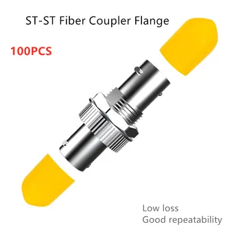 Düşük Kayıplı ST-ST fiber optik adaptör Simpleks flanş kuplörü st'den ST Konektörüne Fiber Optik Flanş Optik Zayıflatıcı