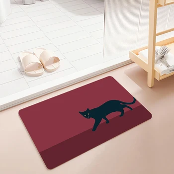 Kawaii kedi matı Koridor Ev Halıları Mutfak halı yer matı s Halı Giriş Paspas Paspas Ayak Banyosu Kapı Banyo Oturma Odası