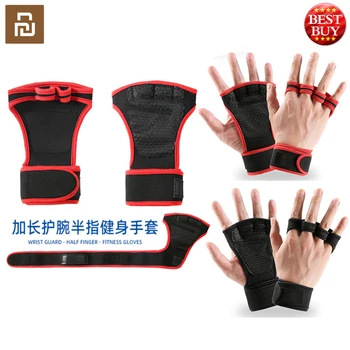 Youpin Spor Spor Eldiven Erkekler Kadınlar için Halter Eğitim Halter kaymaz Dayanıklı El Bilek Palm Koruyucu eldiven