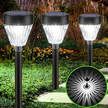 8 Adet güneş yolu ışıkları açık su geçirmez bahçe çimler aydınlatmaları LED Powereds peyzaj lambalar Yard Patio geçit Driveway