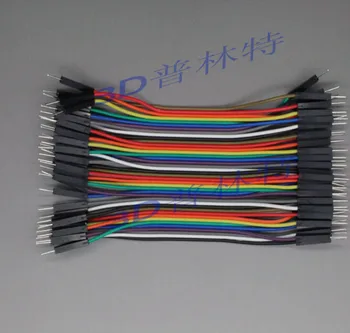 40 adet / grup 10 cm 2.54 mm 1pin erkek jumper tel Dupont kablo Dupont hattı