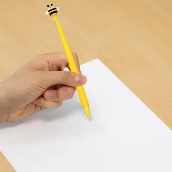 2 Adet Nötr Kalem Pratik Parlak Renk Sevimli Bal Arısı tükenmez kalem Öğrencileri Kırtasiye Ev Gereçleri Jel Kalem Jel Kalem
