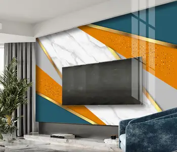 Özel Modern minimalist geometrik şekil Fotoğraf Duvar Kağıdı Duvar Yatak Odası Oturma Odası Kanepe TV Arka Plan 3D Duvar Kağıtları Ev Dekor