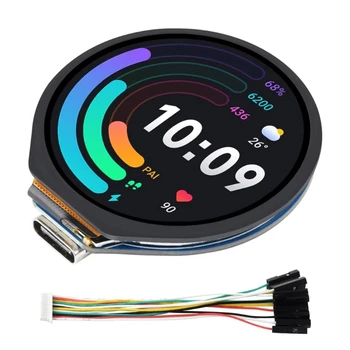 RP2040 Geliştirme kartıdokunmatik-LCD-6 Eksenli Sensörlü 1.28 inçsıcaklık 6×GPIO pin Fişi