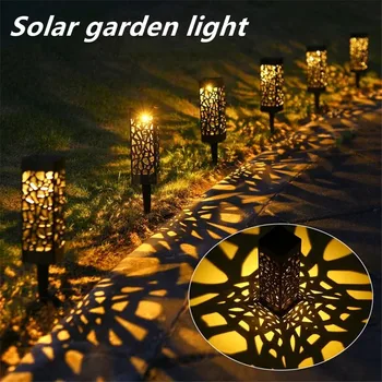 Yeni 2/4/6 adet Güneş bahçe lambası Su Geçirmez Oymak Veranda Yolu Çim Peyzaj Lambaları Ev Dekorasyon açık güneş ışıkları