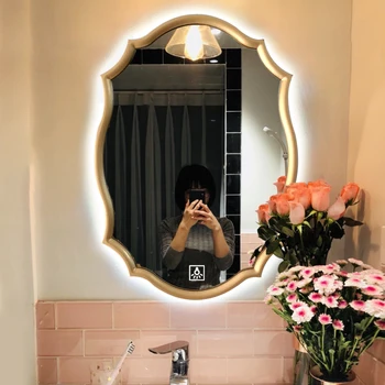 Banyo Modern Ayna Gelişmiş Yaratıcı Açık boy aynası Lüks Minimalist Dekorasyon Chambre Estetik Odası Dekor