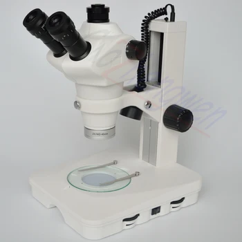 FYSCOPE 4X-100X 8X--50X Profesyonel Trinoküler Stereo Mikroskop Cep Telefonu Tamir LED Taban