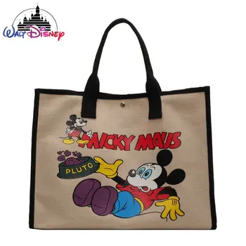 Disney Mickey Yeni kadın Çanta Lüks Marka kadın askılı omuz çantası Karikatür kadın Çantası Büyük Kapasiteli Moda Casual Tote Çanta