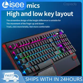 Çeşitli Rgb serin ışık efektleri oyun makineleri klavye fare fazla 30 serin arka ışıklar K1000 kablolu Keymouse 104 tuşları
