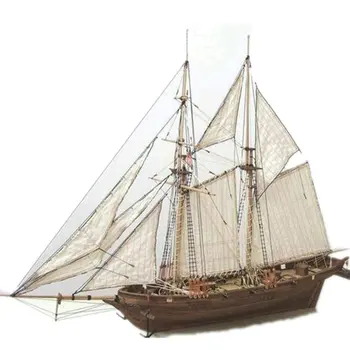 2023 Yeni Dıy Ahşap Yelkenli Montaj Modeli Halcon Yelkenli Tekneler Dıy Yelkenli model seti Oyuncaklar çocuk oyuncakları Hediye Hızlı Teslimat