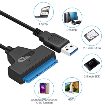 Yüksek hızlı Adaptör USB 3.0 SATA SSD için 2.5 