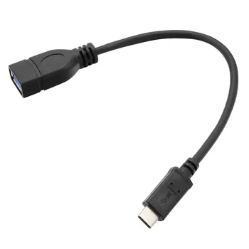CYSM 90 Derece Sağ Açılı USB-C USB 3.1 Tip C Erkek A Dişi OTG Veri Kablosu Tablet Cep Telefonu için 10cm 20cm