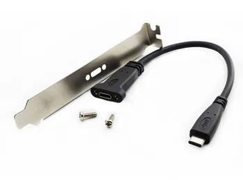 Anakart kablo USB 3.1 Ön panel Braketi Header Tip-C USB 3.1 Dişi Uzatma Kablosu Konektörü kordon adaptörü
