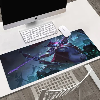 World of Warcraft Mousepad Anime HD Baskı Bilgisayar Kilidi Kenar klavye matı Hediye En çok satan PC masa pedi Büyük Mouse Pad