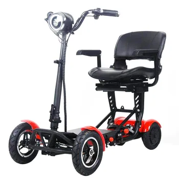 Katlanır Elektrikli Hareketlilik Scooter Tekerlekli Sandalye 4 Tekerlekli Elektrikli Scooter Yetişkinler için Hızlı Kendi kendini dengeleyen elektrikli scooter