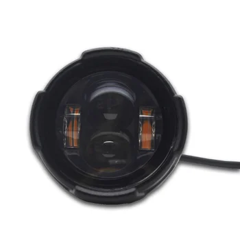 LED çalışma ışıkları su geçirmez yuvarlak projektör Lens ışık sis sürüş bakla Offroad araba