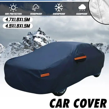 Araba kılıfı Kış Kar Örtüsü Su Geçirmez Anti-UV Güneşlik Buz Don Toz geçirmez Koruma Ford / Toyota / VW / Kia / Hyundai / Nissan