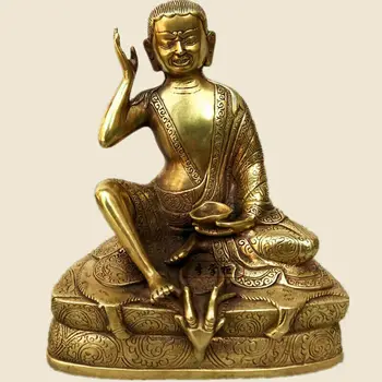 19 cm bronz buda Uğurlu Milarepa Saygıdeğer Buda Heykeli Milarepa