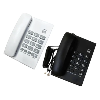Kablolu Telefonlar Sabit Ev Telefonu Sabit Telefonlar Büyük Düğme Sabit Telefon Ofis Otel Ev Banyo için