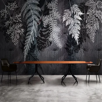 Iskandinav Modern Minimalist Tropikal Bitki Yaprak Duvar Kağıdı Oturma Odası TV Kanepe Arka Plan duvar kağıdı Ev Dekor Duvar